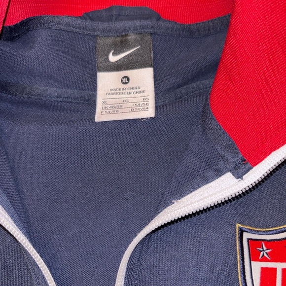 Nike Men's usa soccer Navy and Red Track Jacket - Picture 3 of 7